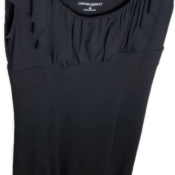 Women's Black Cynthia Rowley dress-Size M - Picture 6 of 8